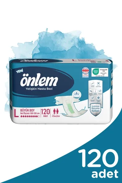 Önlem Yetişkin Hasta Bezi Büyük Boy ( Large ) 30 Adet x 4 Paket