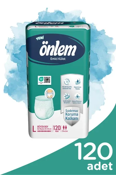 Önlem Yetişkin Emici Külot Bezi Büyük Boy ( Large ) 30 Adet x 4 Adet