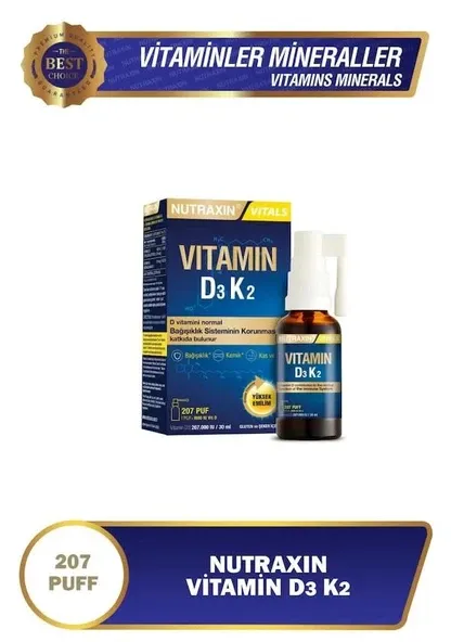 Nutraxin Vitamin D3K2 Sprey 30 ml